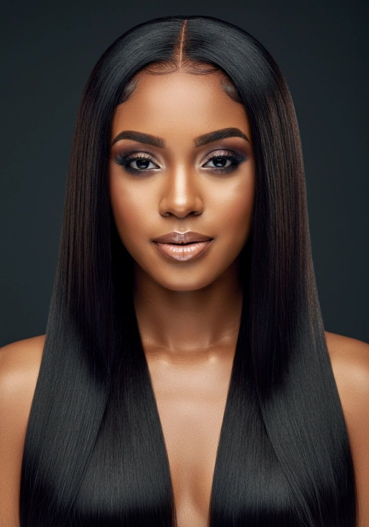 Long Straight Wig with Layers